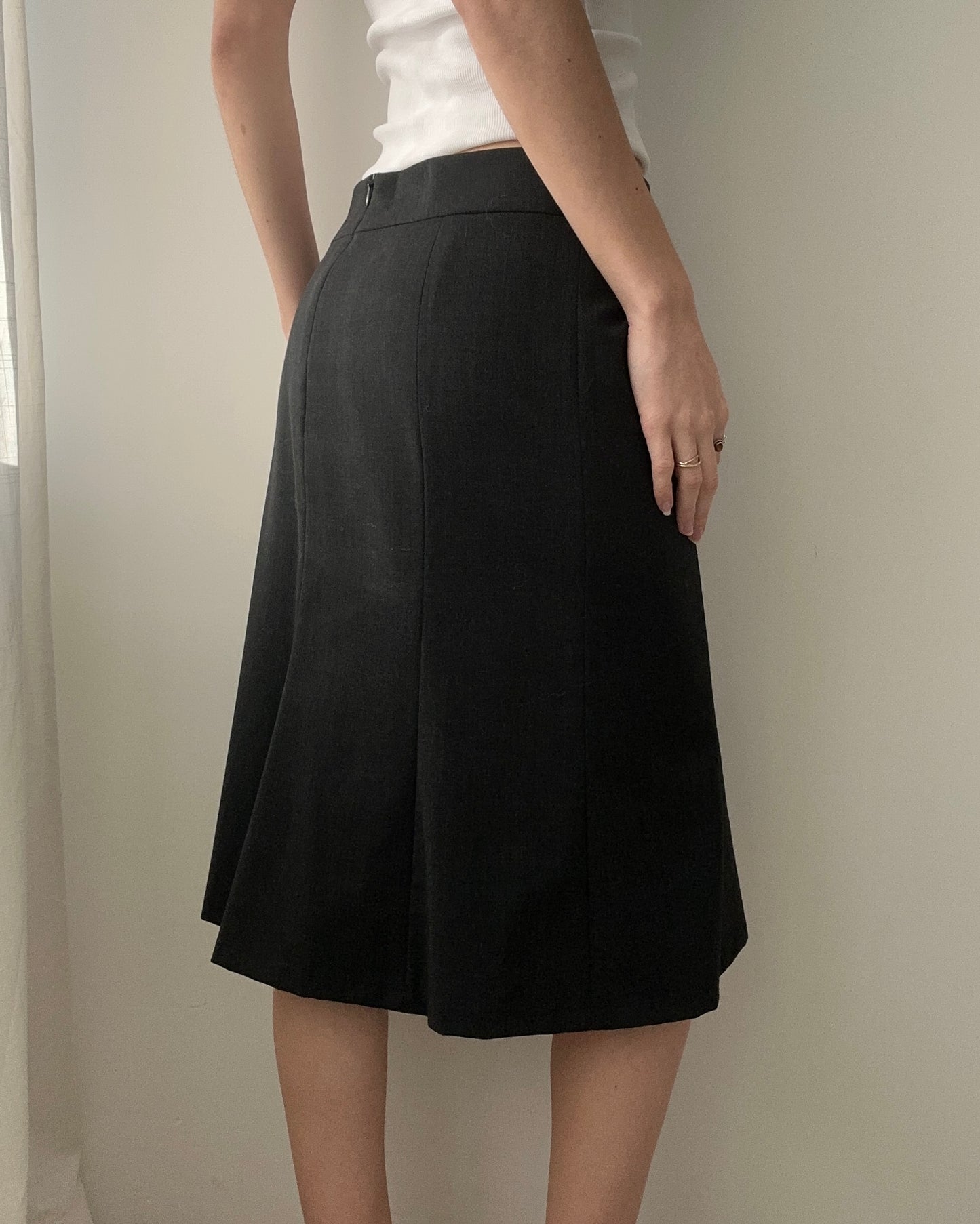 Mexx Anthracite 90s Blazer + Midi Skirt Set (XS)