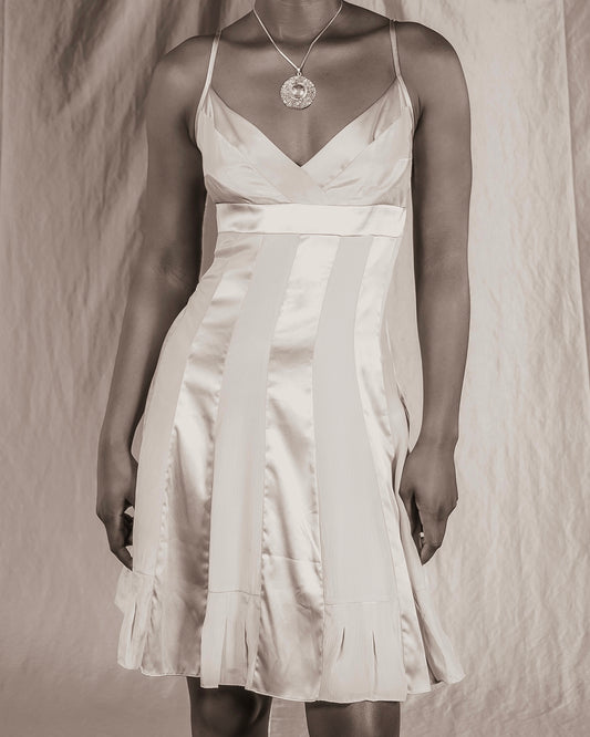 RED Valentino Gold Silk Dress (XS)