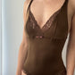 Vintage Italian Brand Brown Body With Lace (XS)