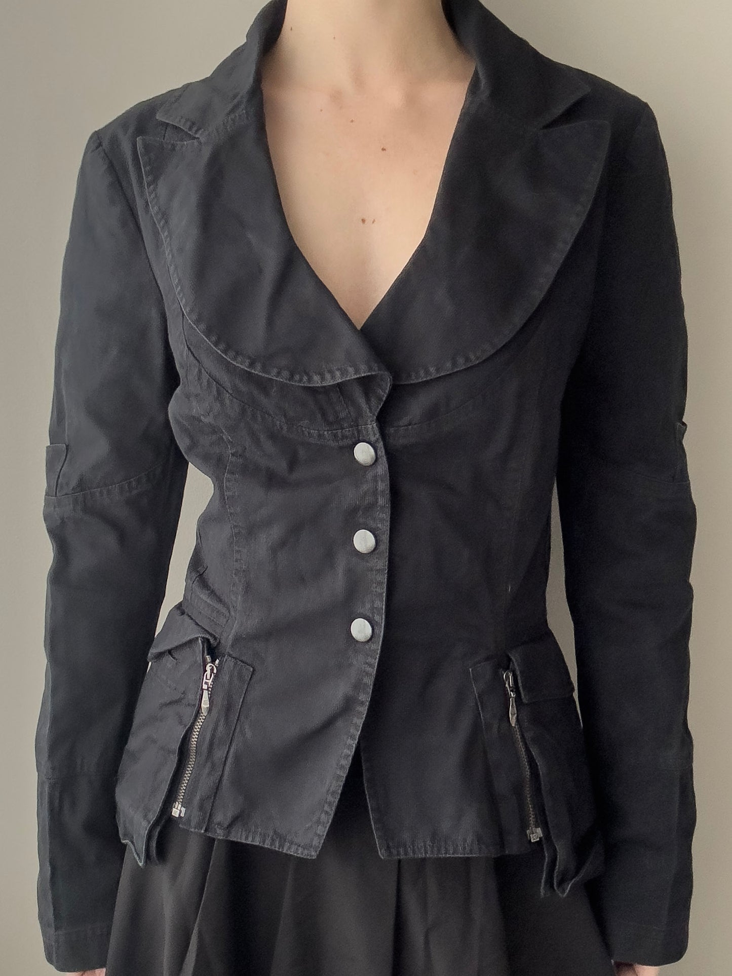 Helena Sorel Black Single-breasted Blazer / Jacket (S)
