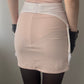 Malizia by La Perla - Light Apricot Pink Garter Belt with Floral Ornamental Print and Lace (XS)