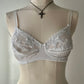 White Triangle Lace Bra 60s Style (75B/34B)