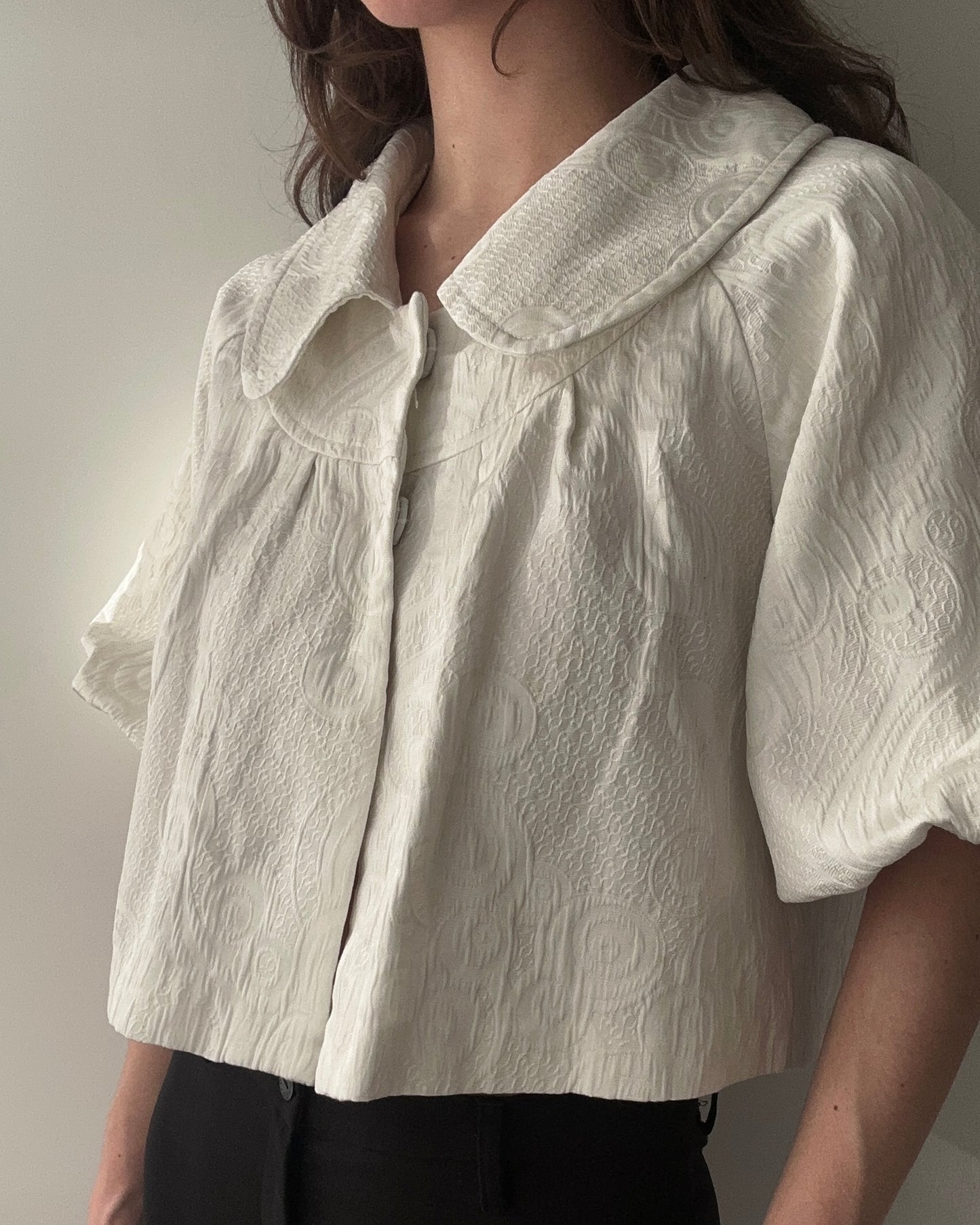 Marc Jacobs Cropped 3/4 Trumpet Sleeved Jacket (S)