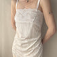 Vintage - Off-White Pearlescent Lace Camisole (XL)