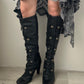 Fluxa High Heel Edwardian Style Boots (37)