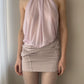 La Perla - Lilac Pink Sheer Floral Halter Bodysuit (M-L)