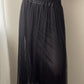 Black Double Layer Plisse Tulle Skirt (One Size)