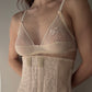La Perla Light Peach Sheer Soft Bra with Pin dot Design (70C/32C)