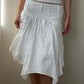 Linen and Cotton Handkerchief Skirt with Double Layers (S-M)