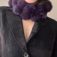 Violet Purple Fur Scarf