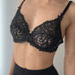 Lise Charmel Black Sheer Embroidered Vintage Bra (75C/34C)