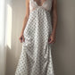 La Perla 90s Polkadot Maxi Dress / Nightgown with Lace Details (S-M)