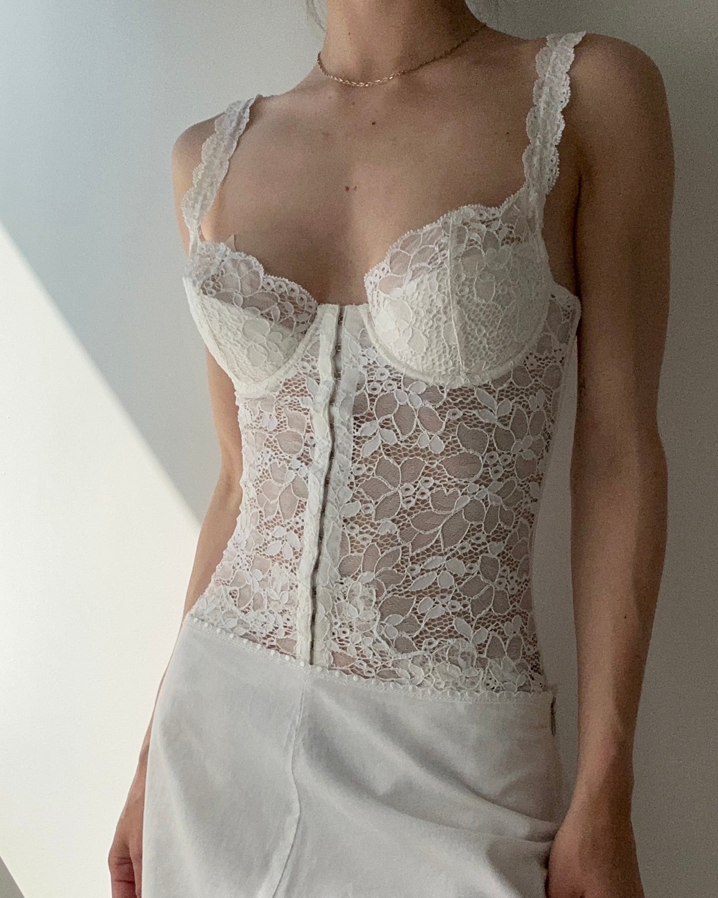 White Lace Bustier -  Canada