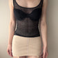 Vintage - Black Lace / Fishnet Mesh Top (XS)