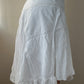 Linen and Cotton Handkerchief Skirt with Double Layers (S-M)