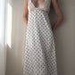 La Perla 90s Polkadot Maxi Dress / Nightgown with Lace Details (S-M)