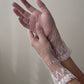 1950s Inspired Blush Pink Crochet Gloves (S)