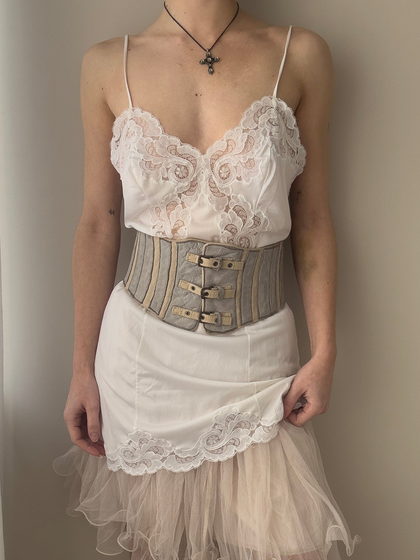 Diesel Leather Tripple Fastening Corset Belt (XS)