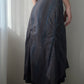 Anthracite Black and Blue Double Layer Maxi Skirt (XS-S)