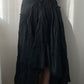 Black High-low Maxi Cake Skirt (XS)