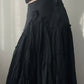 Black High-low Maxi Cake Skirt (XS)