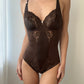 Dark Brown Soft Touch Body with Lace (75B/34B)