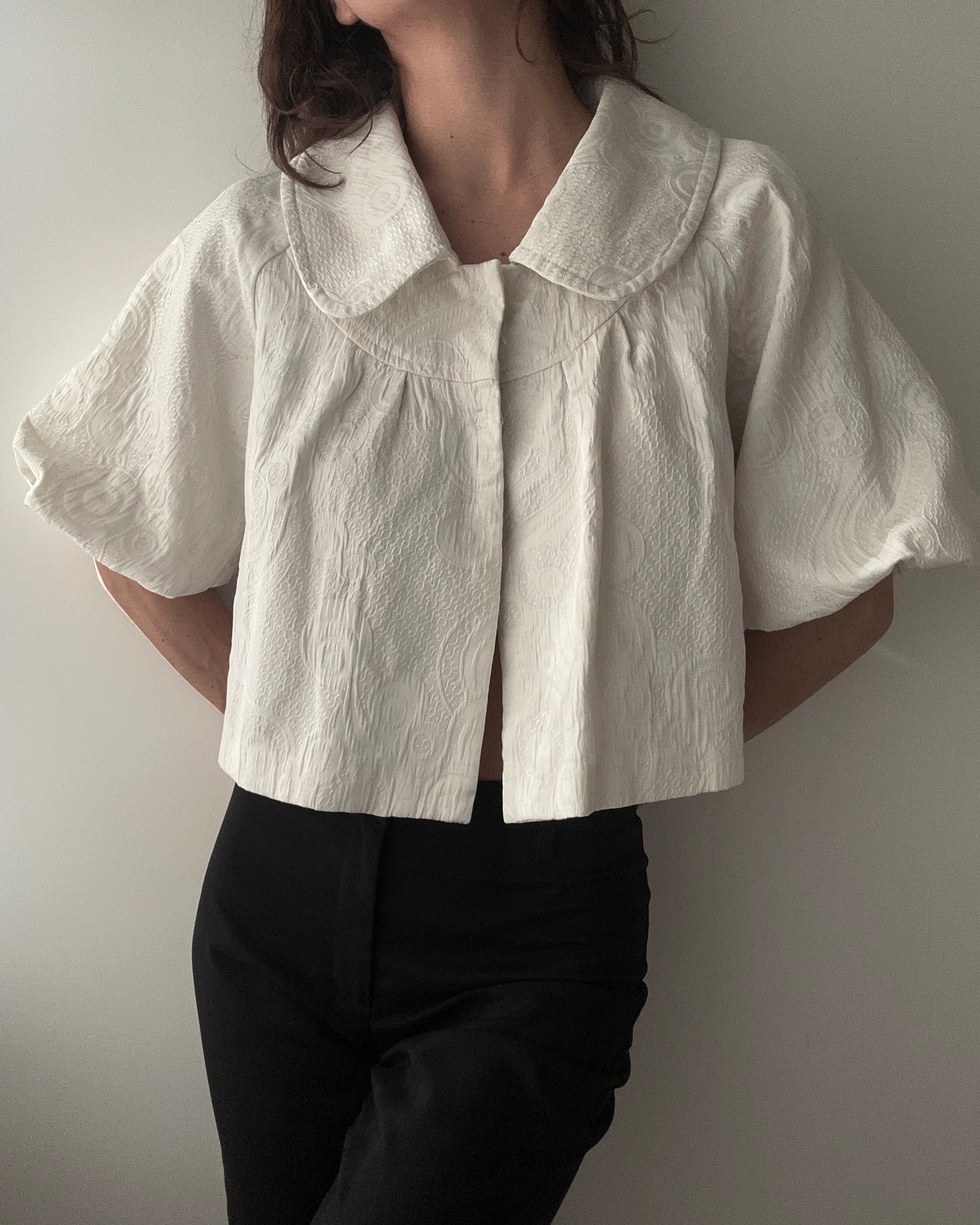 Marc Jacobs Cropped 3/4 Trumpet Sleeved Jacket (S)