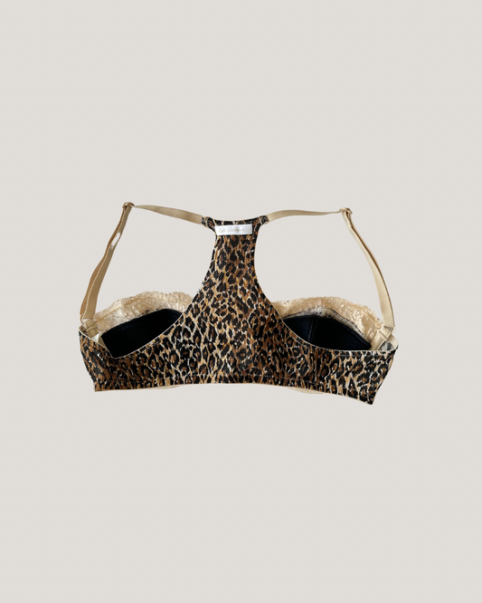 Dolce & Gabbana Leopard Bra with Front Closure (XS)