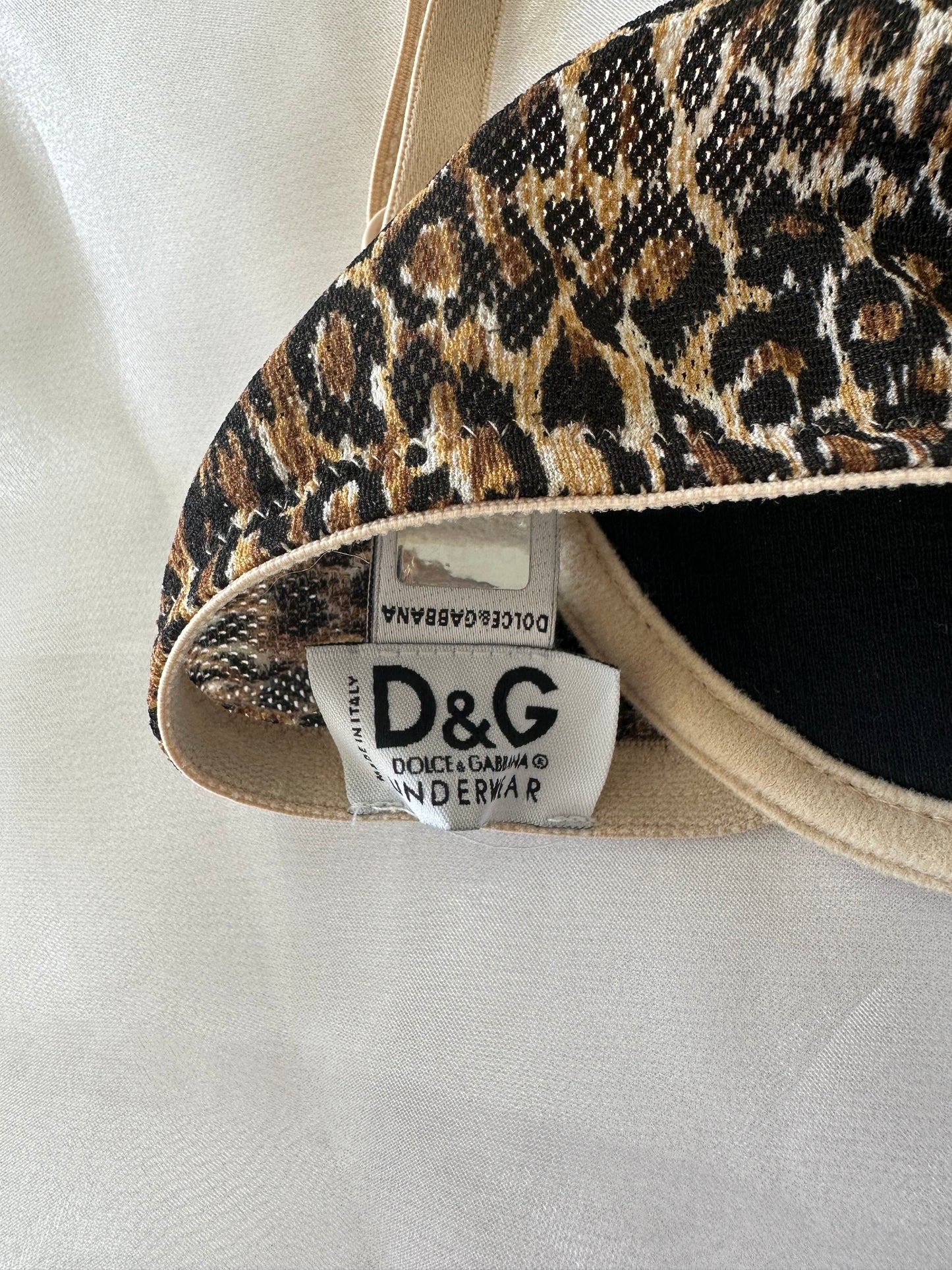 Dolce & Gabbana Leopard Bra with Front Closure (XS)