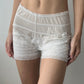 Sheer Lace Ruched Short (XS)