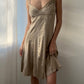 RED Valentino Gold Silk Dress (XS)