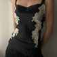 Black Cami (Sleepwear) Top with Lace details (S)