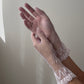 1950s Inspired Blush Pink Crochet Gloves (S)