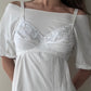 White Triangle Lace Bra 60s Inspired (75B/34B)