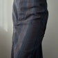 Anthracite Black and Blue Double Layer Maxi Skirt (XS-S)