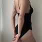 Vintage Italian Brand Black V-neckline Lace Body (80B/36B)