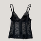 La Perla Black Sheer Embroidered Corset Top (XXS)