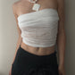 White Sheer Multi Wearable Shawl