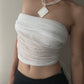 White Sheer Multi Wearable Shawl