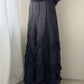 Black Maxi Skirt with Ruffles (M)