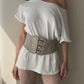 Diesel Leather Tripple Fastening Corset Belt (XS)