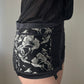 La Perla - Silk Black Waist Cincher with Floral Pattern (S-M)