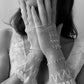 1950s Inspired Blush Pink Crochet Gloves (S)