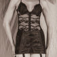 La Perla Black Lace Corselette (75B/34B) + Bottom (S)