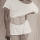Diesel Leather Tripple Fastening Corset Belt (XS)