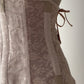 Vintage Light Peach Waist Cincher with Double Lace up Back (M-L-XL)